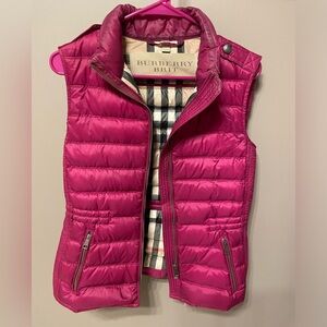 Burberry Pink Puffer Vest